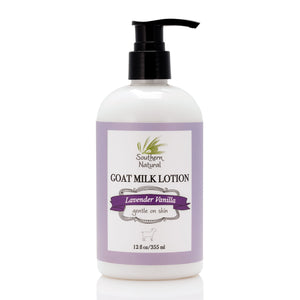 Southern Natural's Lavender Vanilla all natural goat milk lotion