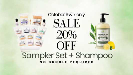 Save 20% on Goat Milk Skincare Sampler Pack & Shampoo