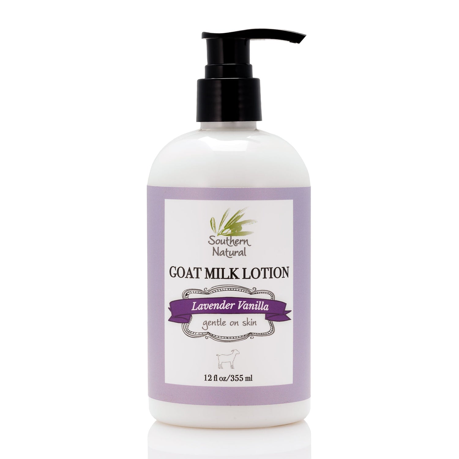 Southern Natural's Lavender Vanilla all natural goat milk lotion