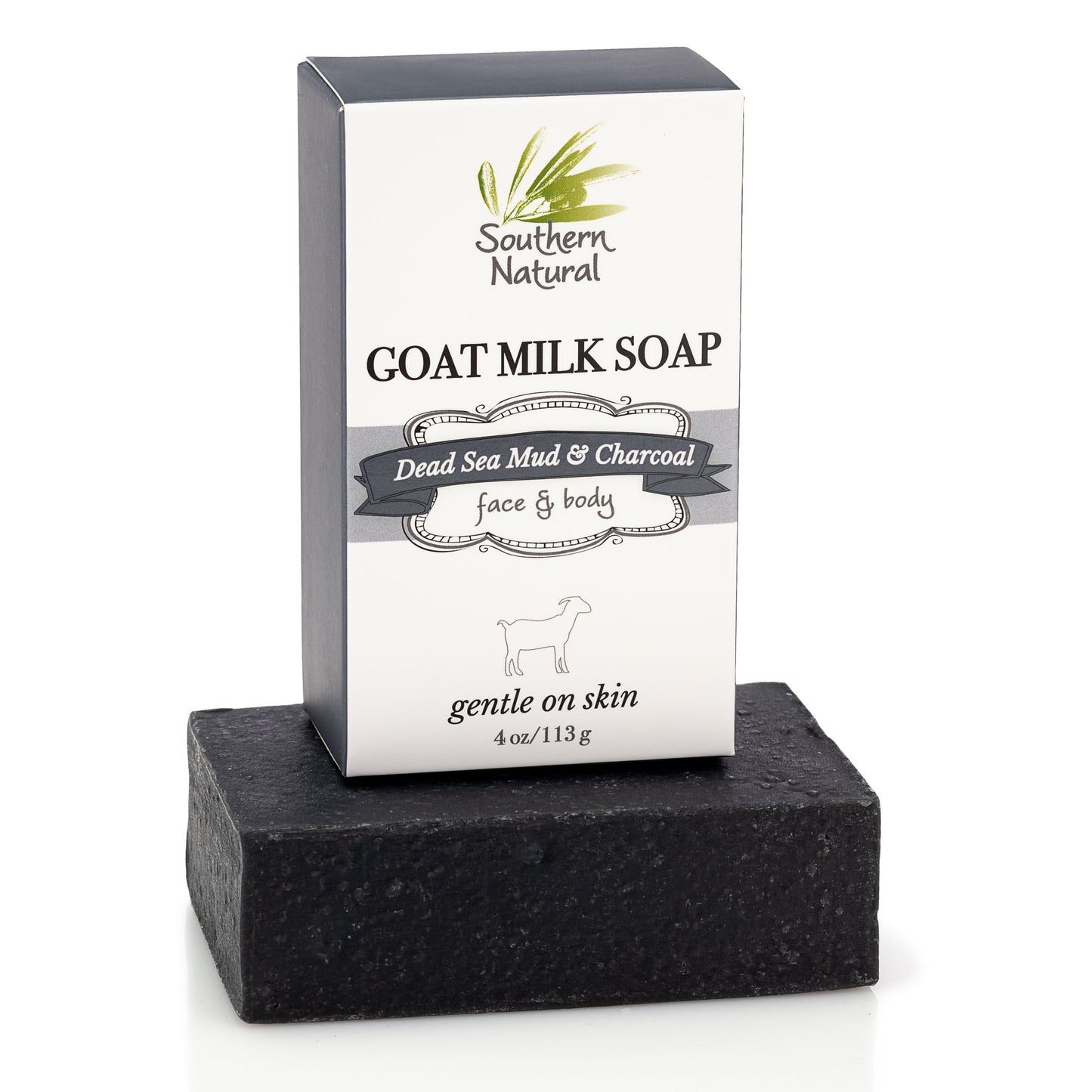 Dead Sea Mud with Activated Charcoal Goat Milk Soap