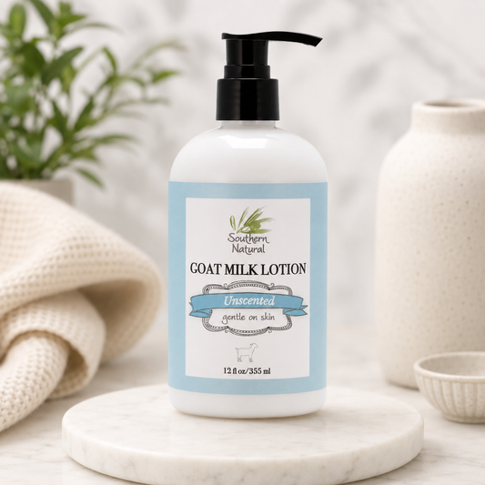 Unscented Goat Milk Lotion (Safe for Kids and Babies)