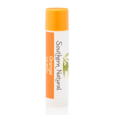 A stick of orange-scented natural lip balm from Southern Natural